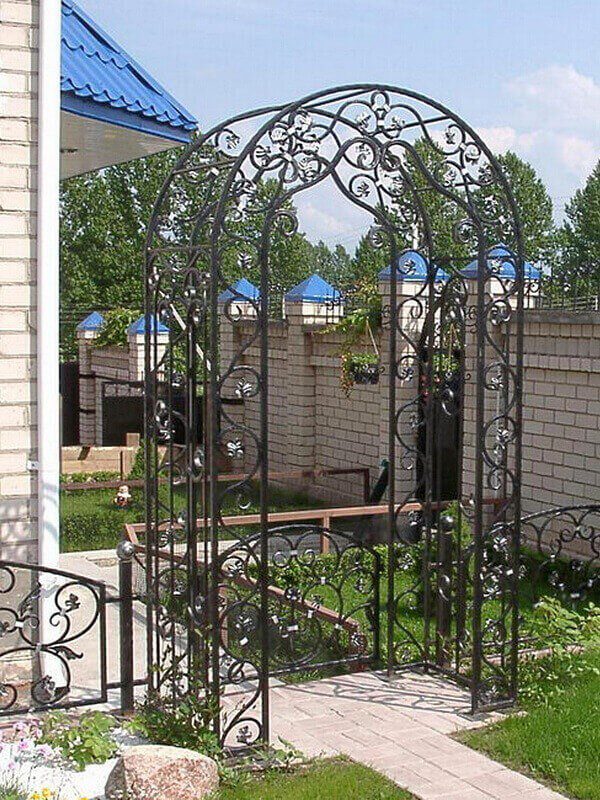 Кованая арка пергола Фото 004