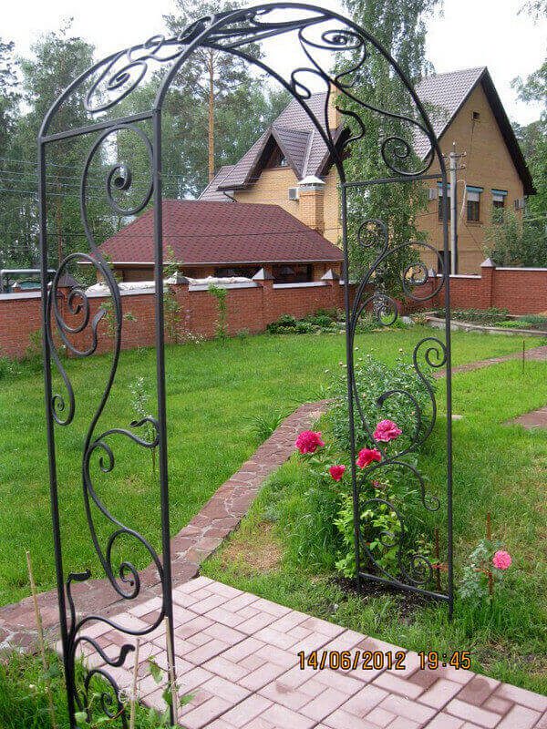 Кованая арка пергола Фото 011