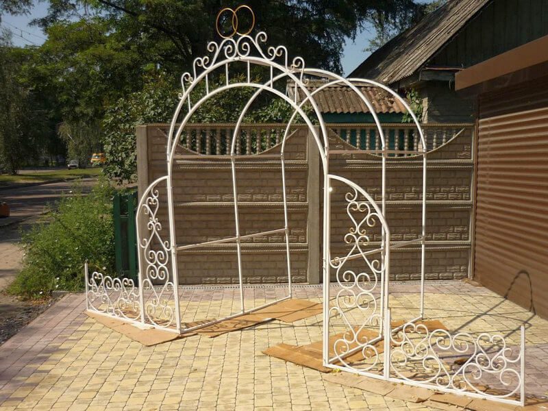 Кованая арка пергола Фото 043