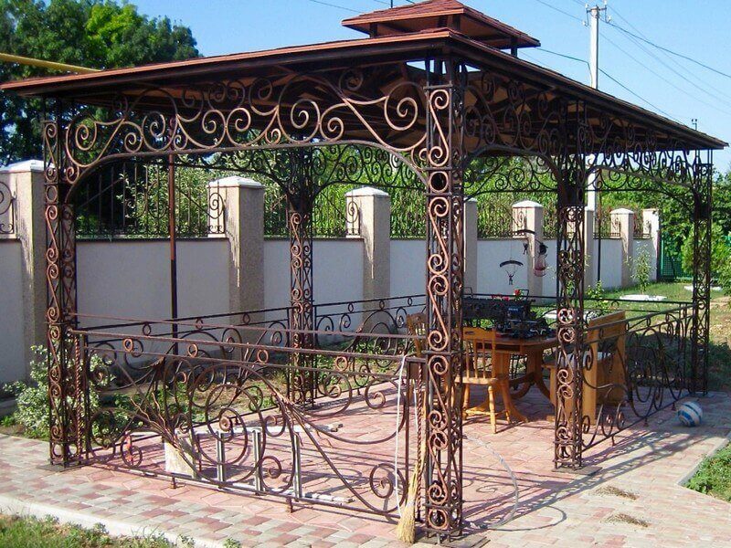 Кованая беседка Фото 009