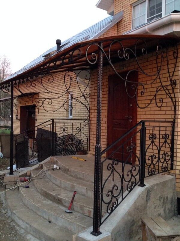 Кованая входная группа Фото 016