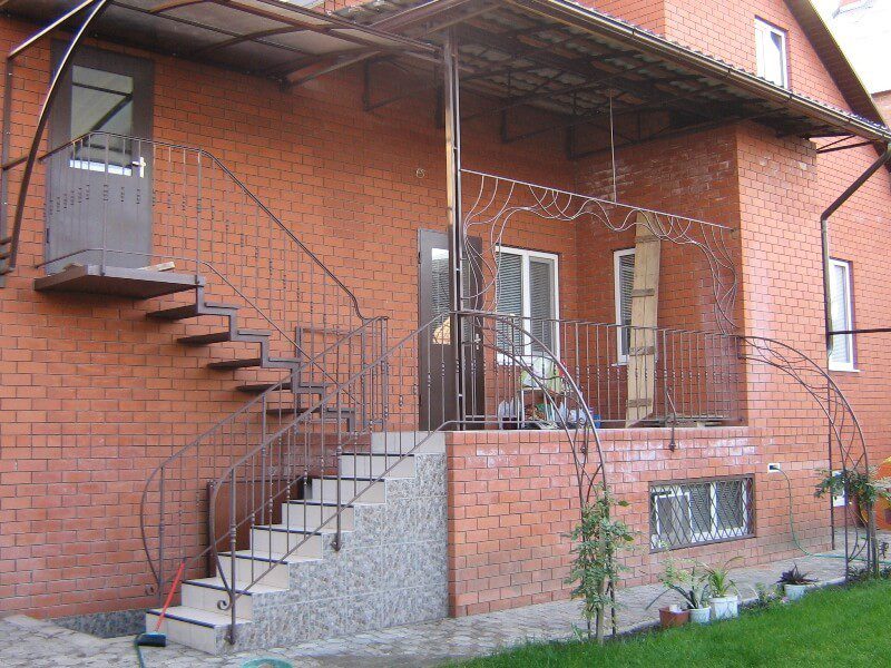 Кованая входная группа Фото 032