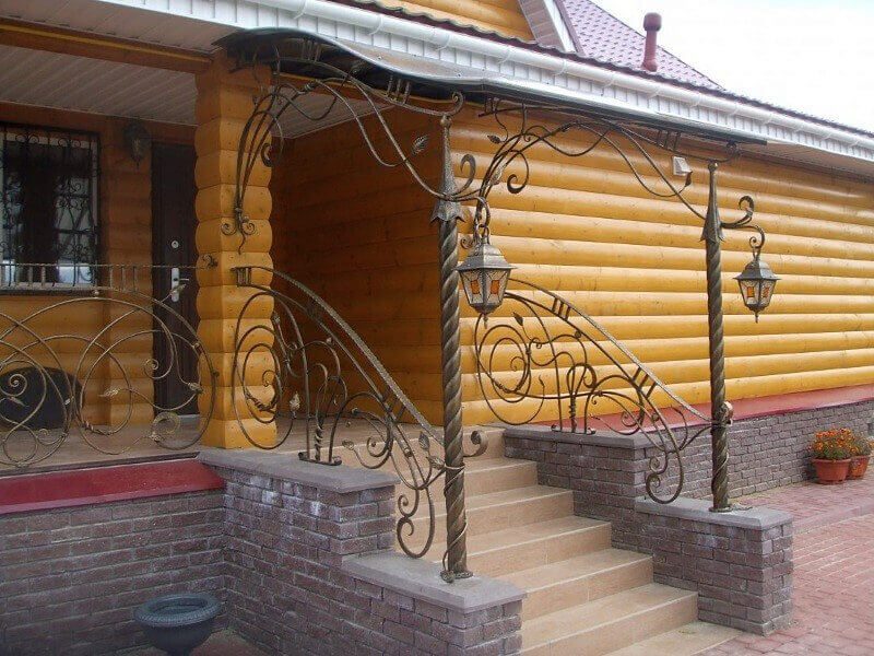 Кованая входная группа Фото 050