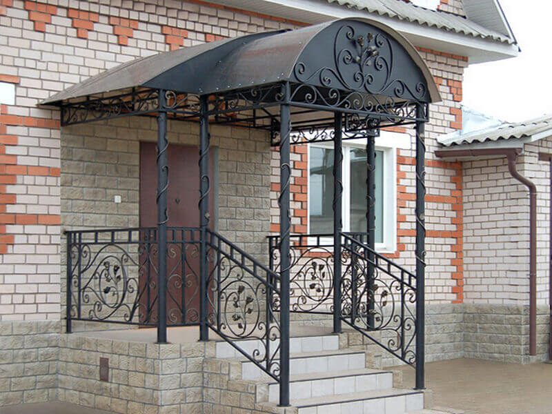 Кованая входная группа Фото 051