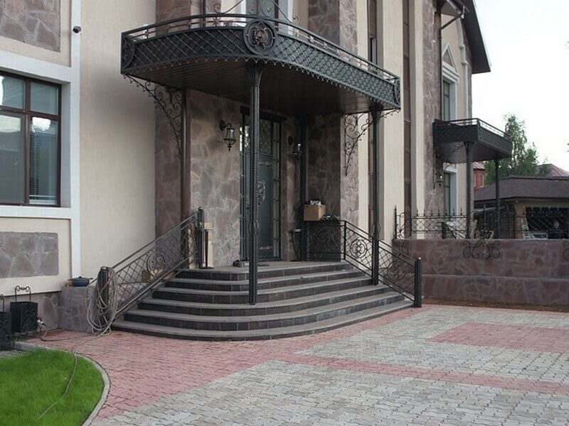 Кованая входная группа Фото 055