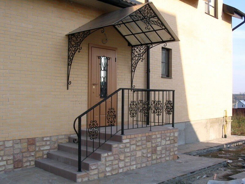 Кованая входная группа Фото 067