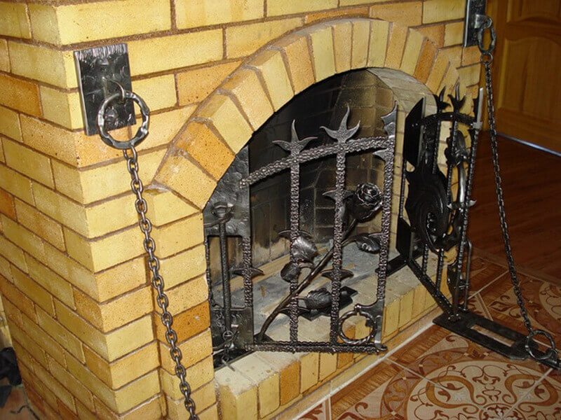 Кованые изделия для камина Фото 125