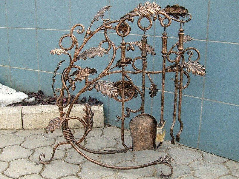 Кованые изделия для камина Фото 136