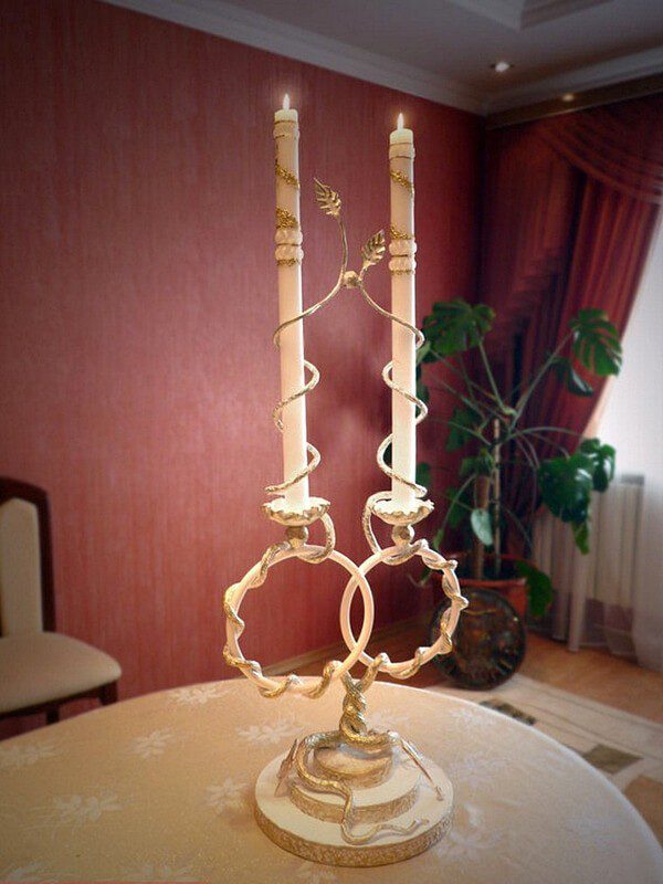 Кованые подсвечники Фото 012