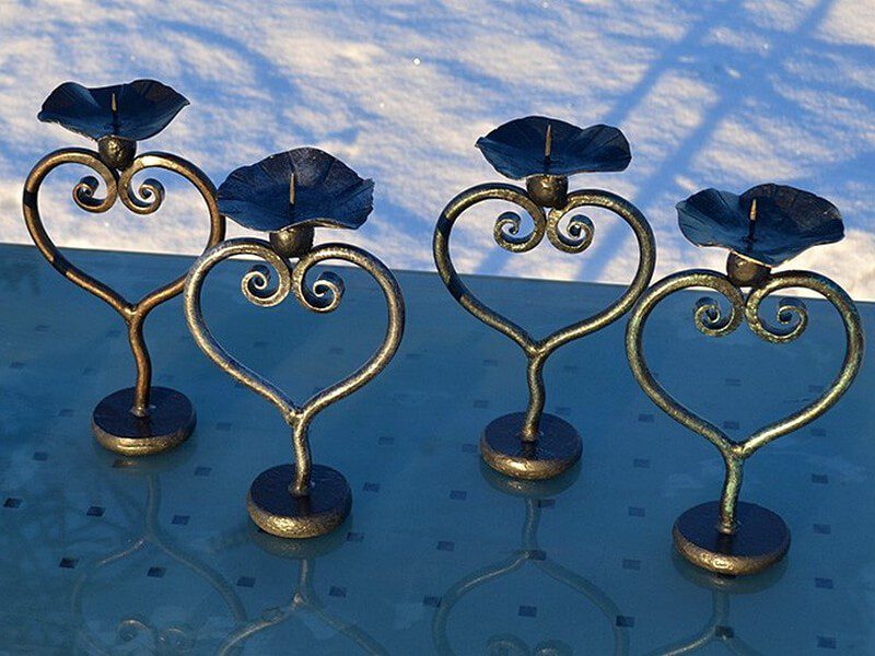 Кованые подсвечники Фото 026