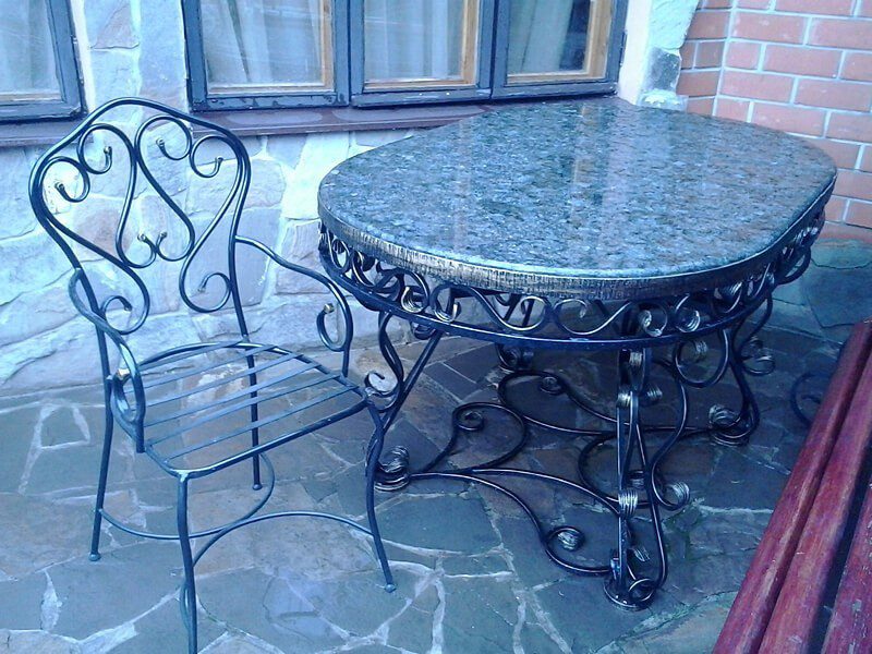 Кованые столы и стулья Фото 057