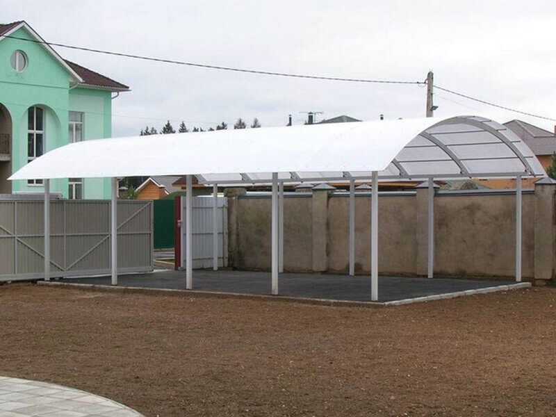 Кованый навес для авто Фото 001