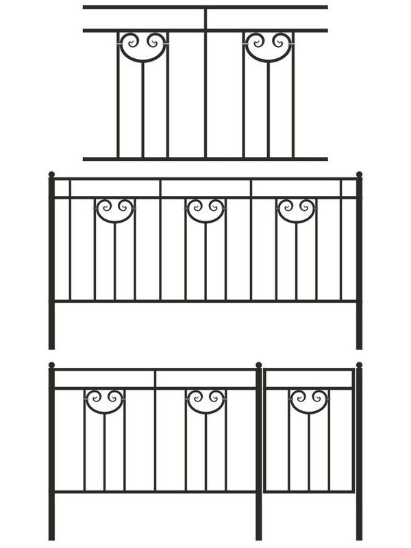 Кованая ограда Эскиз 117