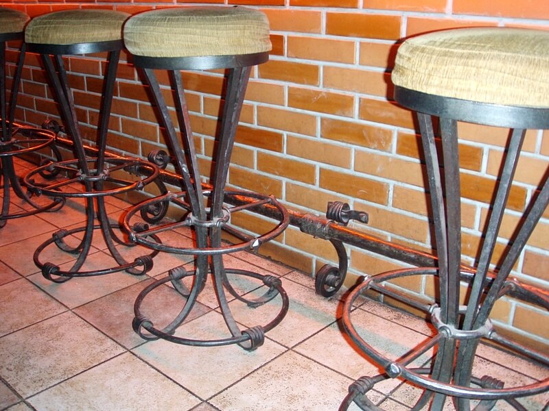 Кованые барные стулья Фото 005