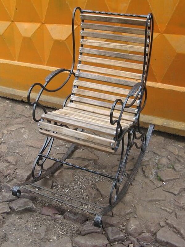 Кованые кресла качалки Фото 002