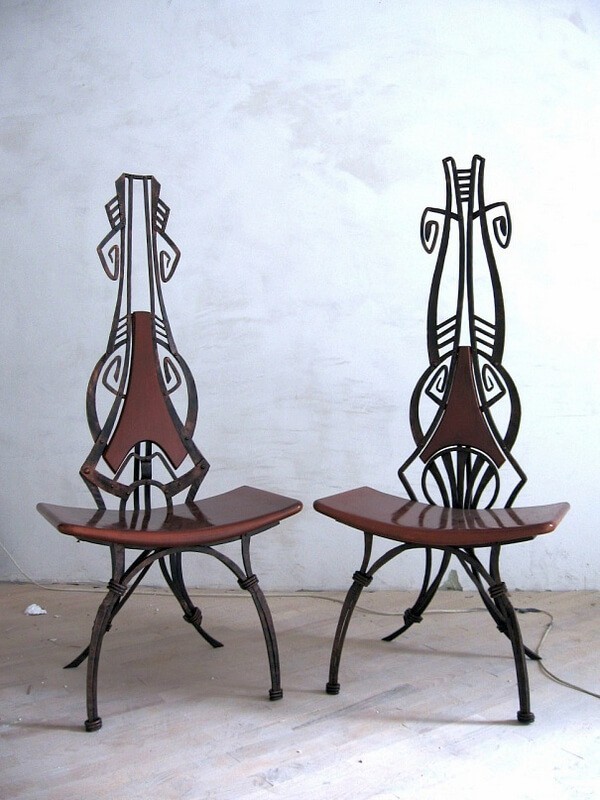 Кованые столы и стулья Фото 009