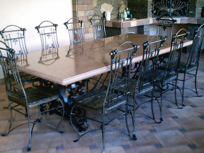 Кованые столы и стулья Фото 102