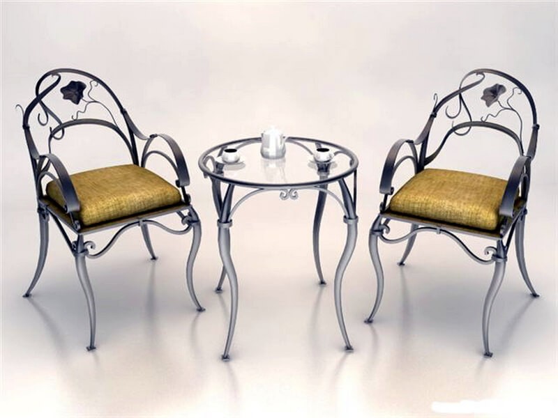 Кованые столы и стулья Фото 138
