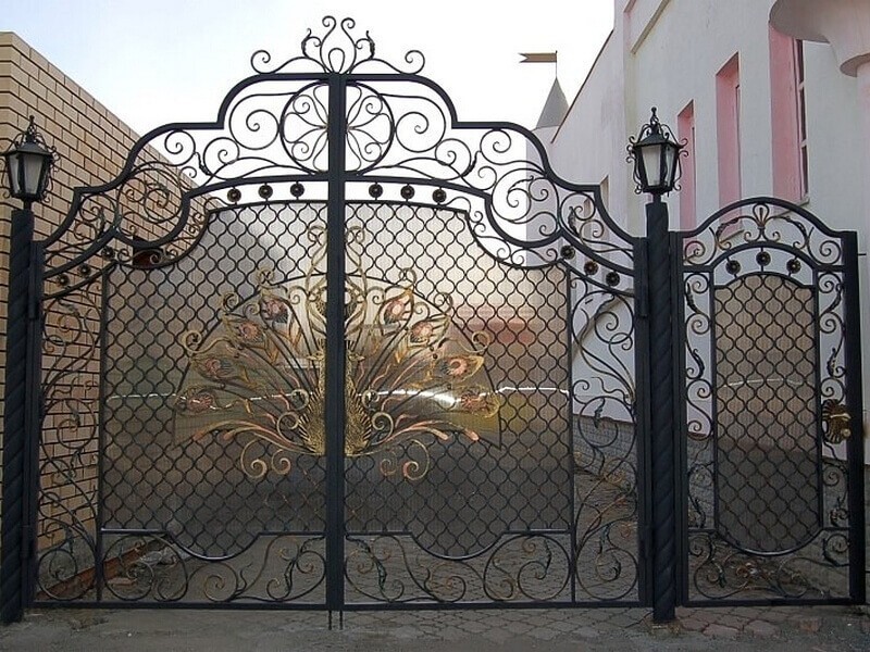Кованые ворота Фото 020