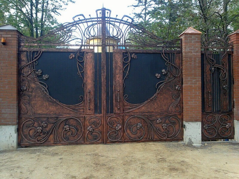 Кованые ворота Фото 042