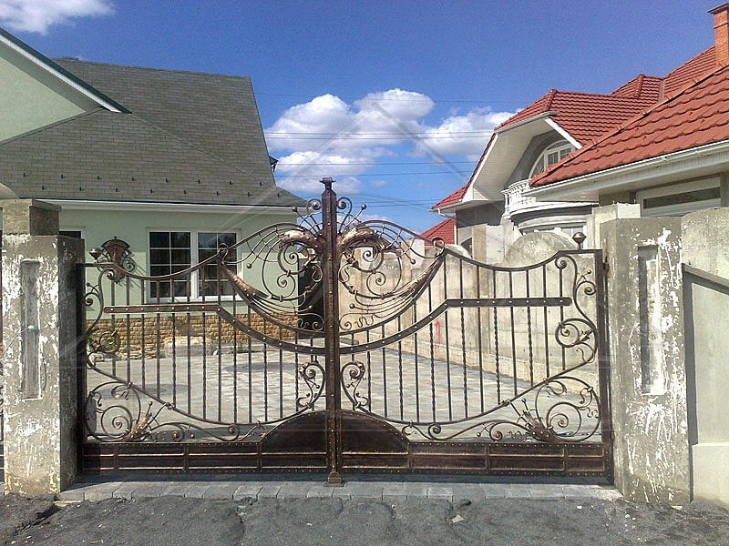 Кованые ворота Фото 061