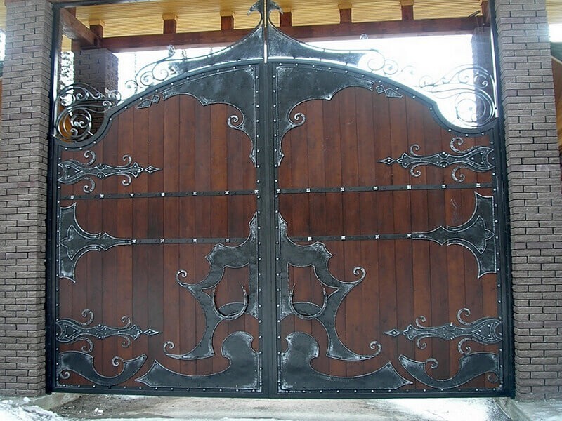 Кованые ворота Фото 069