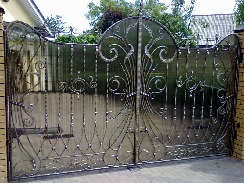 Кованые ворота Фото 093