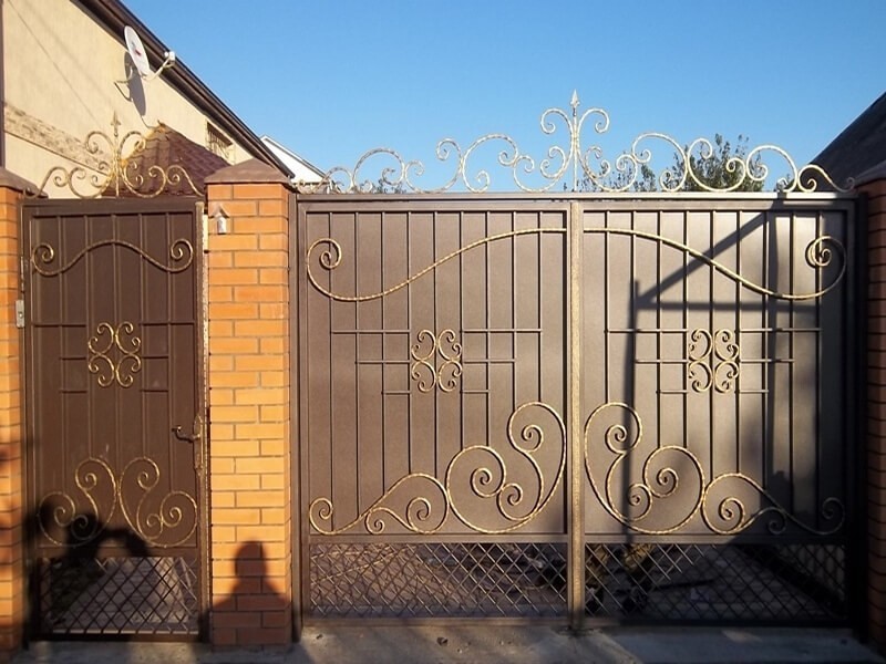 Кованые ворота Фото 104