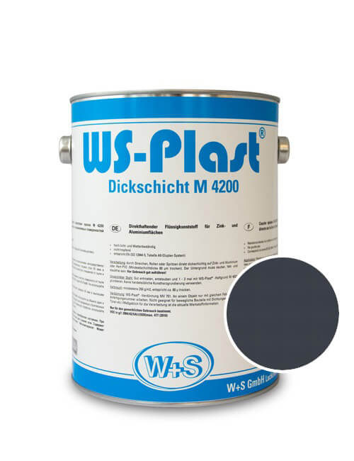 Краска WS Plast серый антрацит